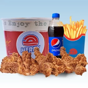 6pcs Chicken Meal + Large Fries and Pet/Water